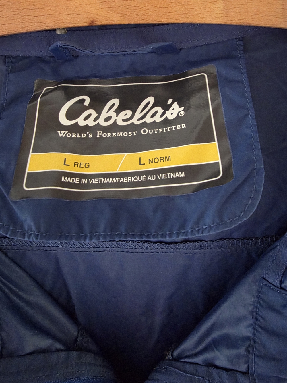 Cabela's Men's Navy Blue Jacket - L